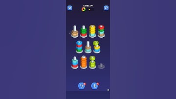 Nut sort - color puzzle game by kiwi fun level 279