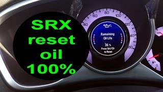 オイル寿命をリセットするキャデラックSRXのサービスキャディ2010 2011 2012の変更リマインダーをオフにする