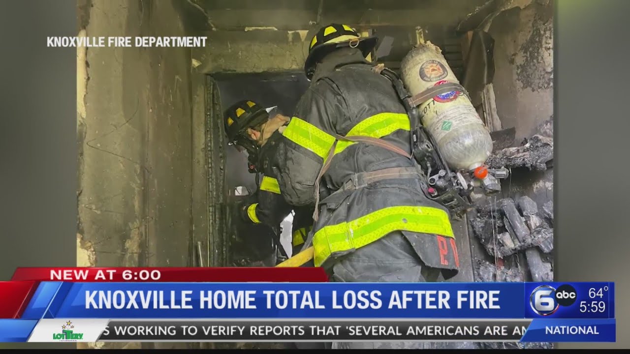 Knoxville home Total Loss After Fire - YouTube