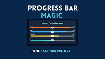 Create a Beautiful Progress Bar with HTML & CSS | Day 24