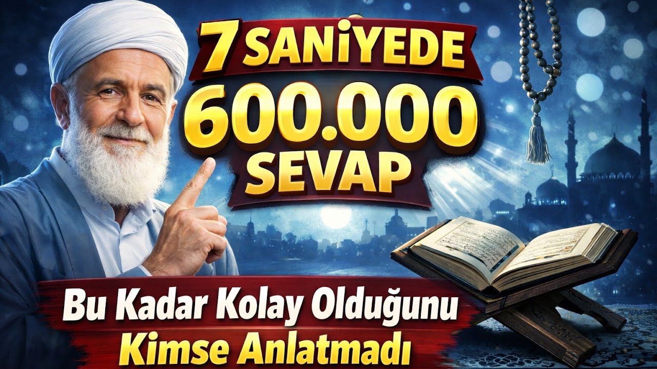 7 Saniyede 600.000 Sevap — Bu Kadar Kolay Olduğunu Kimse Anlatmadı -Volkan Aksoy