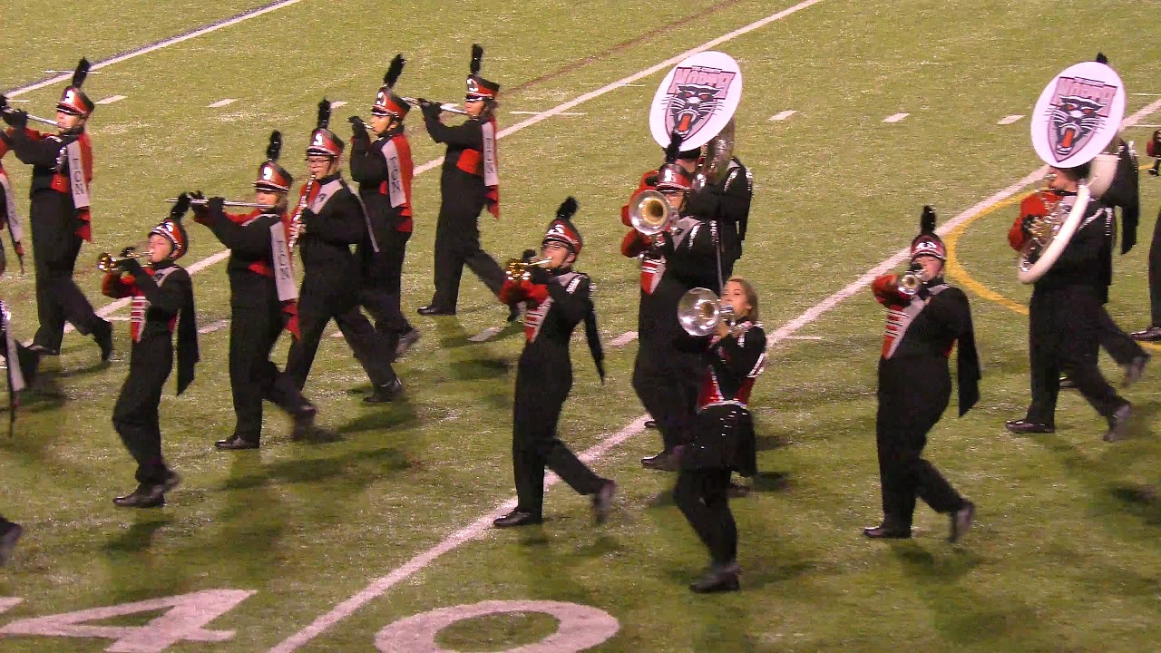 [4K pan/zoom] Tri-County North HS Panthers at 2018 Kenton Ridge Band ...