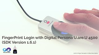 Digital Persona VB Net Sample Login application | VB Net login application with fingerprint
