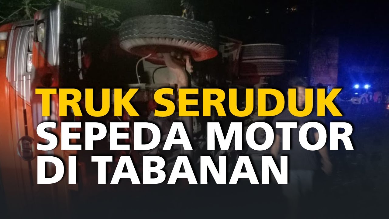 Rem Blong Truk  Seruduk Sepeda Motor di Jalan  Raya  