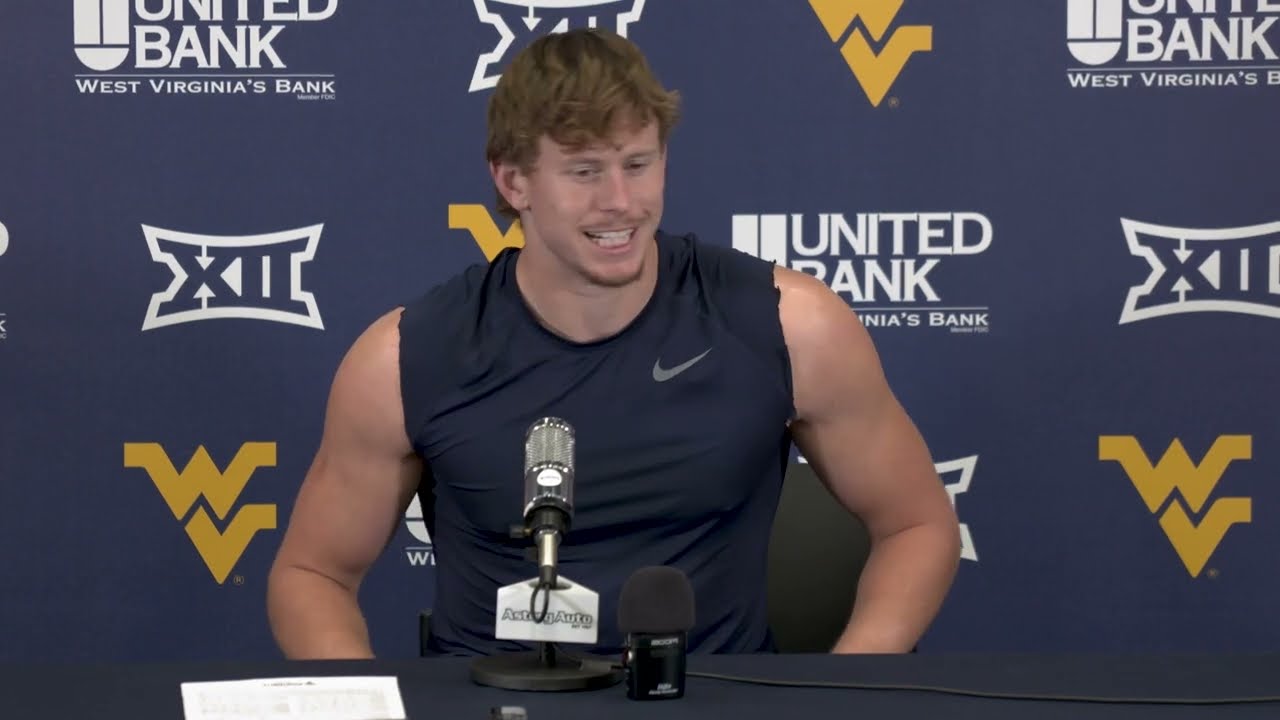 WVU WR Джефф Ваймер после поражения от Texas Tech