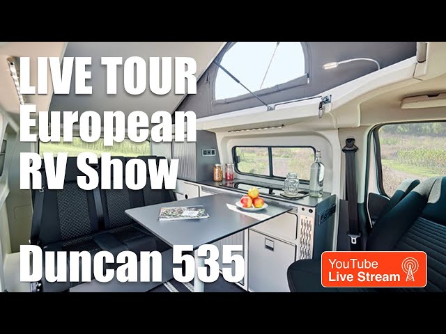 Ford Minivan Conversion to Camper Van, Duncan 535 - LIVE TOUR at European RV Show