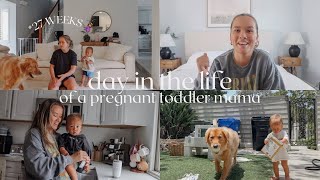 DAY IN THE LIFE of a toddler mom, solo parenting + pregnant!