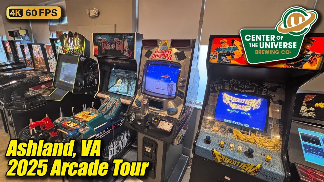 Center of the Universe (Ashland VA), November 2025 arcade tour, new 4K full walkthrough