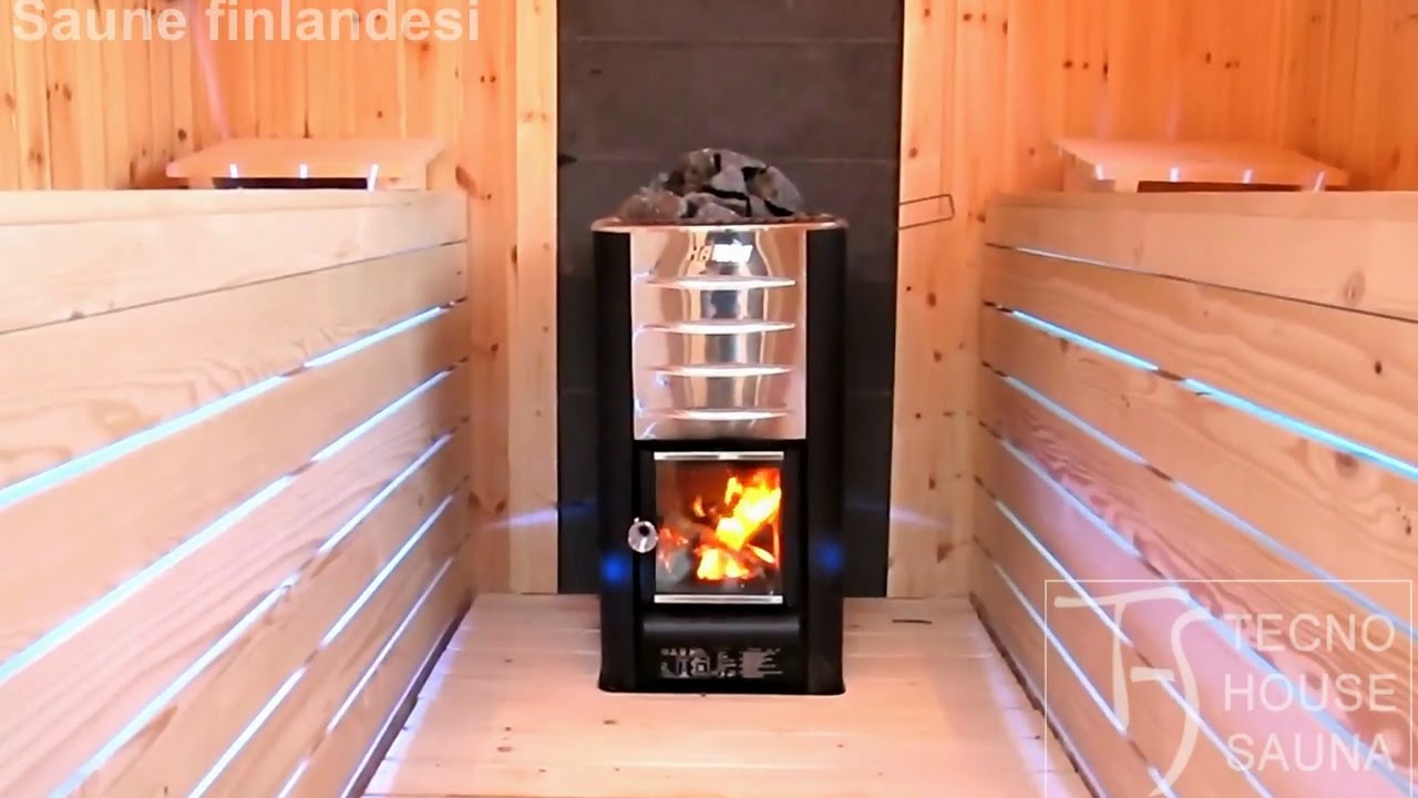 Sauna Finlandese Con Stufa A Legna Youtube