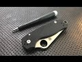 How to disassemble and maintain the Spyderco Para3 Pocketknife