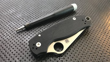How to disassemble and maintain the Spyderco Para3 Pocketknife