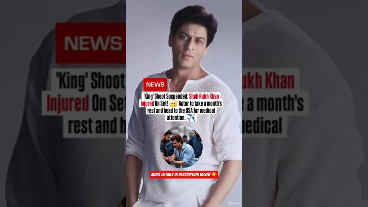 Shahrukh Khan got Injured during Shooting , flying to USA for treatment! 