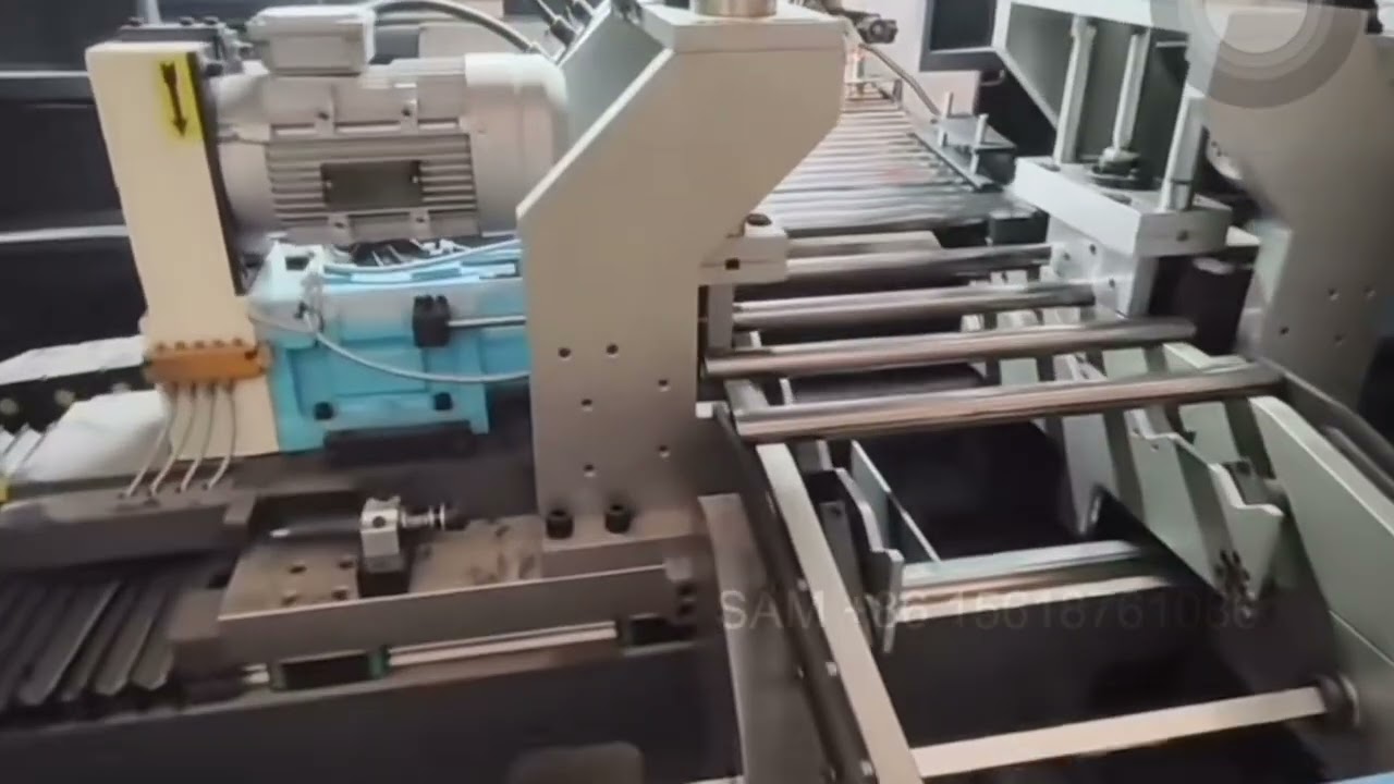 automatic tube processing line, CNC tube laser cutting and double head chamfering
