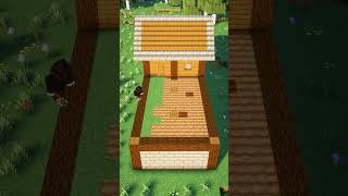 Minecraft | 適合新手的木屋 #Shorts🏡