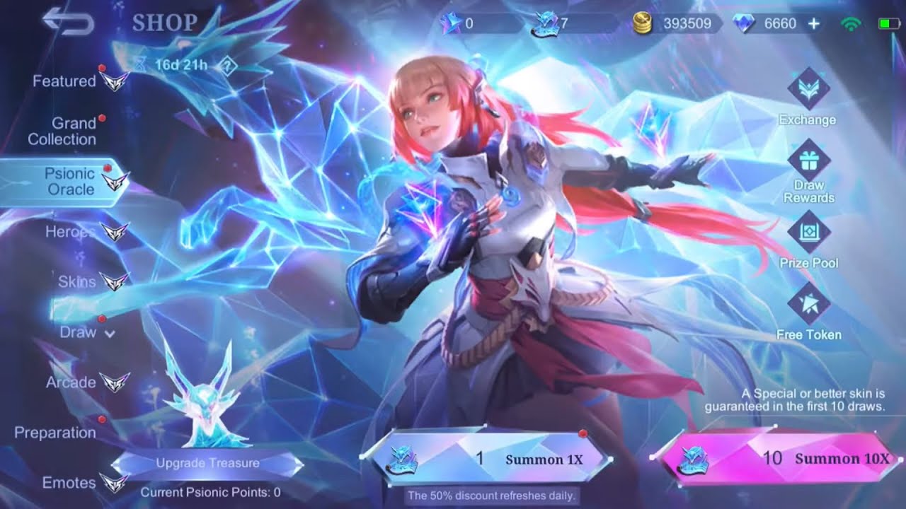 [MLBB] Free spin on Psionic Oracle - Guinevere LEGEND Skin Event 20220430sat