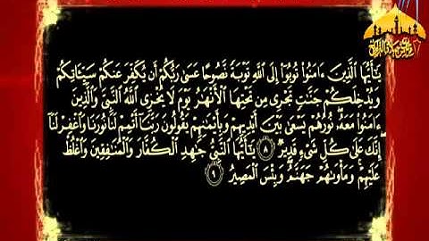 تلاوة روعة بمقام الكرد لما تيسر من أوآخر سورة التحريم بصوت القارئ عمر جميلا