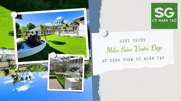 Cỏ nhân tạo trải sân vườn cực đẹp | Cỏ Nhân Tạo SG