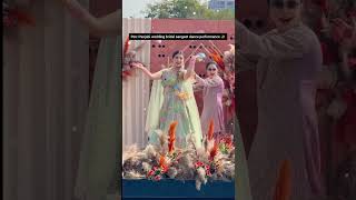 Panjabi wedding dance performance for bride ✨ youtube #youtubeshorts #wedding