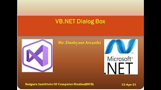 VB NET Dialog Box