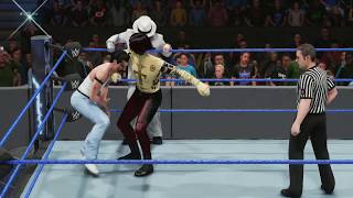 WWE 2k19 Freddie & Michael Jackson vs. Till Lindemann & Marylin Manson
