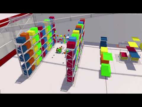 Logistics 3D Animation - Buske Logistics (Automotive Parts Sequencing)