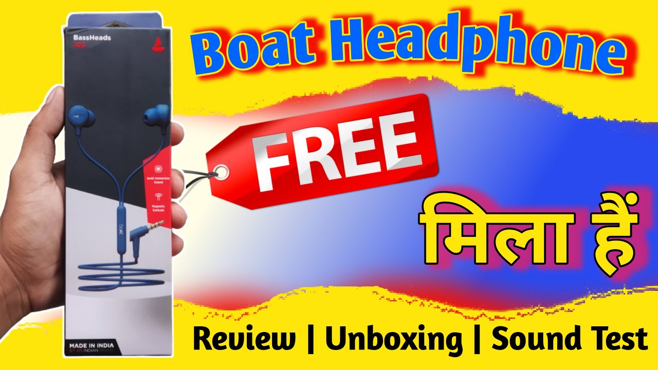 best wired earphones boAt Bassheads 103 Wired in Ear Earphone with