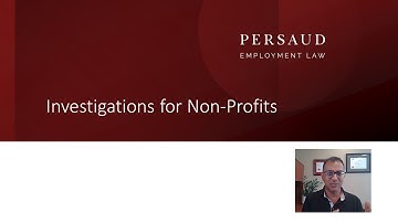 Workplace Investigations for Non Profits