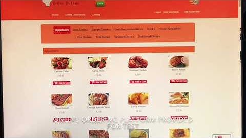 Handheld android Pos for management of online food orders