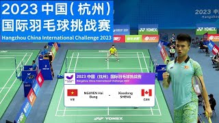 Cầu lông| Nguyễn Hải Đăng vs Xiaodong Sheng | China Challenge 2023| Tứ kết