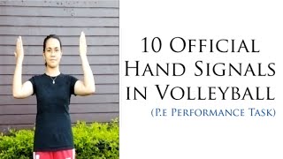 10 Official Hand Signals: VOLLEYBALL