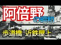【阿倍野の昭和】阿倍野橋歩道橋の昔、近鉄デパートの屋上遊園・・再開発事業は地方自治体最大の失敗?すぐ隣には旧遊郭街、飛田新地。新旧混合の阿倍野の街とは一体?その歴史