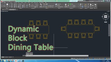 Dynamic Block in Autocad | Dining Table Dynamic Block | #autocad #tutorial #interiordesign