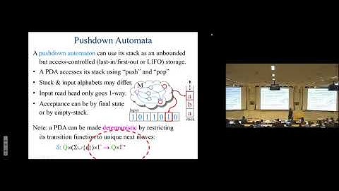 Theory of Computation, Lecture 10 (of 22), Professor Gabriel Robins (2017)