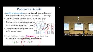 Theory of Computation, Lecture 10 (of 22), Professor Gabriel Robins (2017) Theory Of Computation Cs3102 Lecture 25 Professor Gabriel Robins Spring 2018