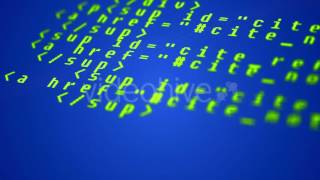 Program Code On Blue Computer Display - Stock Footage | VideoHive 14679265