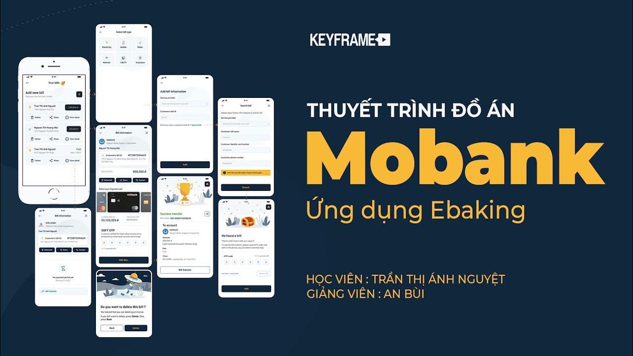 Thuyết trình đồ án Mobank App – Ánh Nguyệt – Khóa học UX/UI Mobile App Product Design – Cộng Đồng Youtube