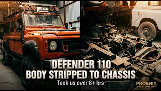 Stripping the Defender 110 to Its Core | Full Body Teardown Begins