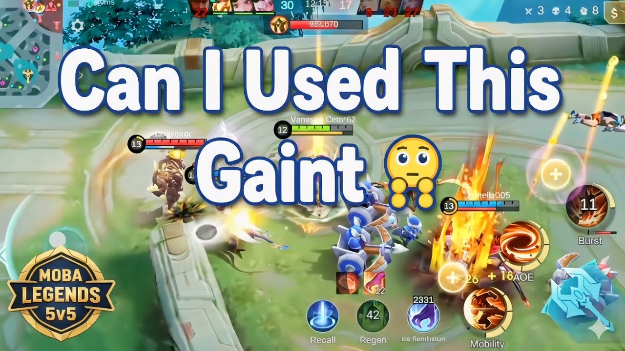 Can I Used This Gaint??? Moba Legends 5v5 Gameplay 🔥🔥#rohitgamer #mobalegends5v5 #moba #mllb