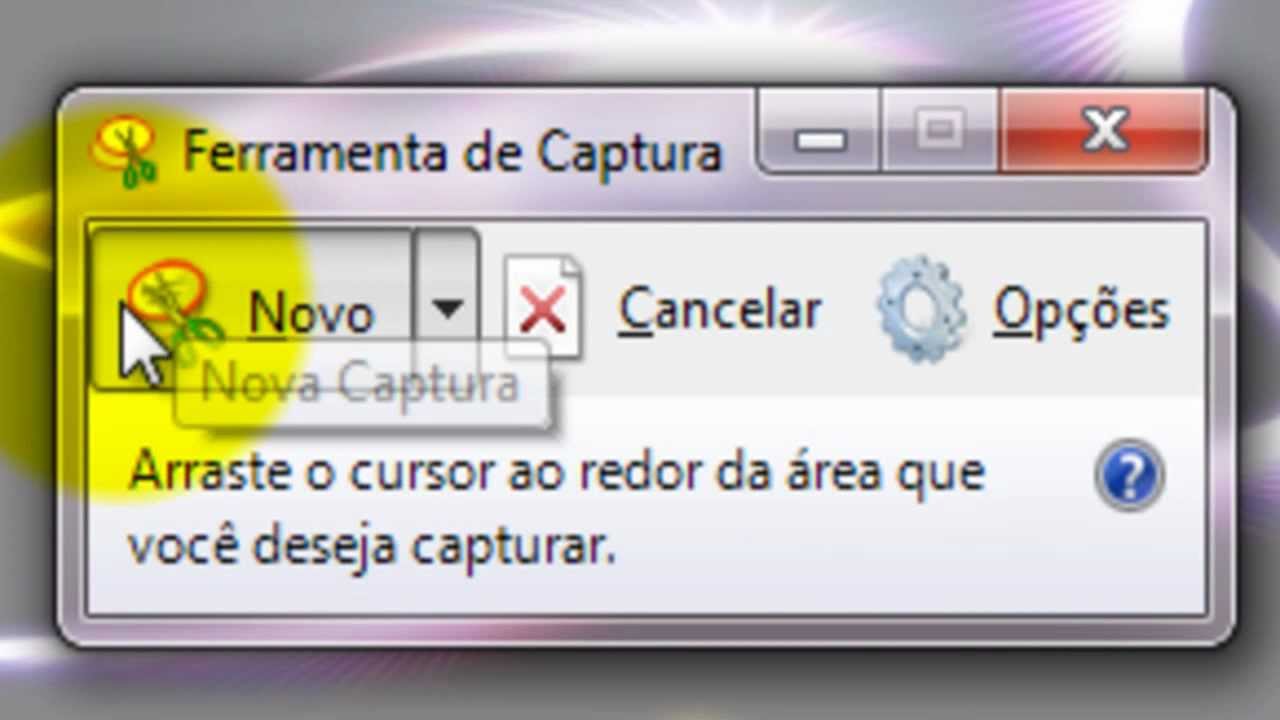 Atalho ferramenta de captura windows 8