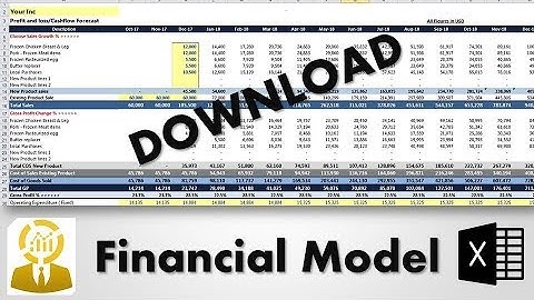 How to Build and Design easy Excel Financial Model to Forecast Profit or loss and CashFlow Cashflow