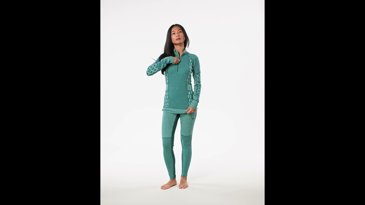 Preview of Kari Traa Smekker High-Waist Base Layer Pants - Women's Video