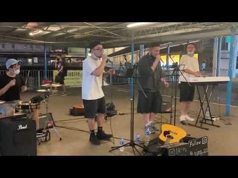 【咖啡因萬歲 - 側田】Busking cover by Mark & Sing｜2022/06/18