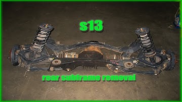 how to drop a rear subframe on a 240sx