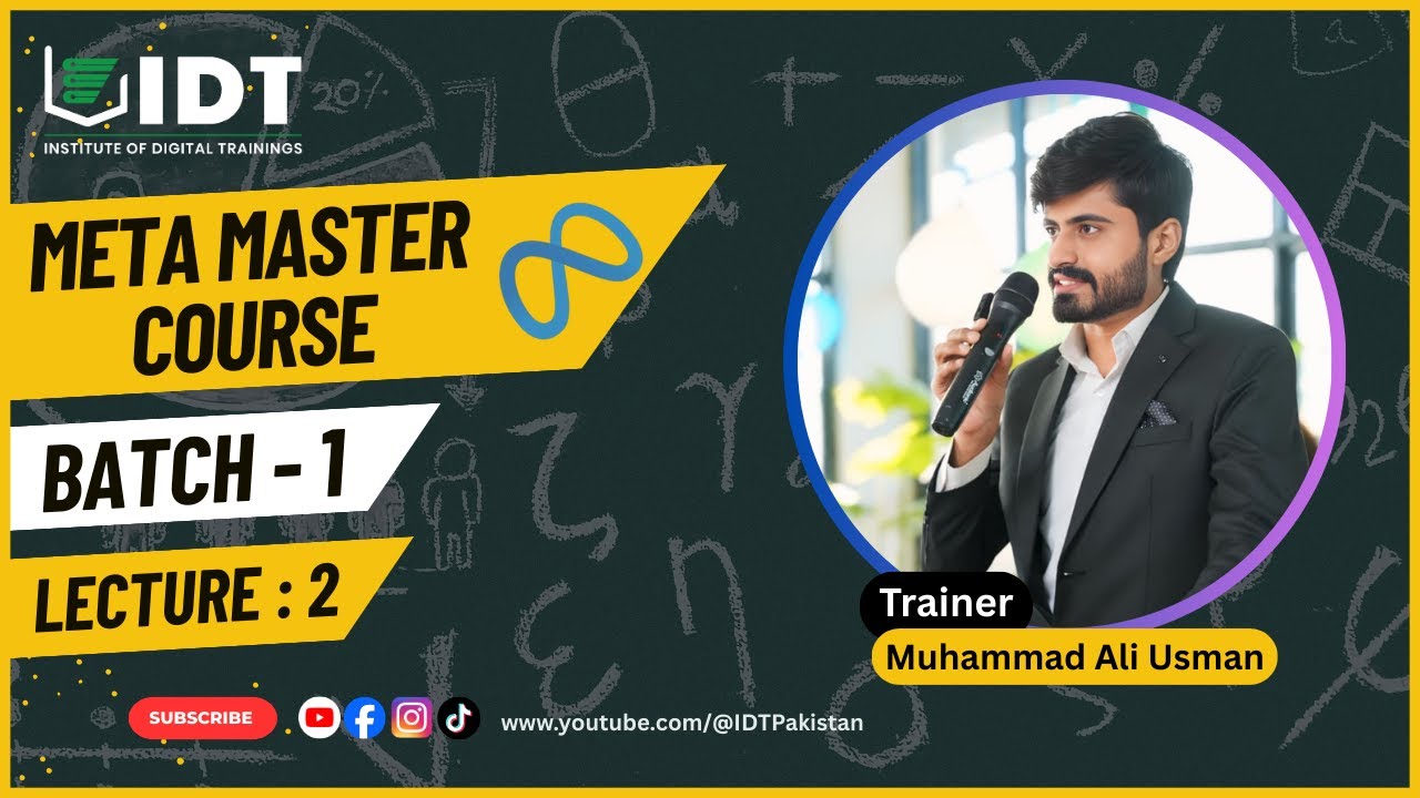 Lecture 2 | Step-by-Step Facebook Page Optimization | Meta Master Course Batch-1 |  Sir M Ali Usman