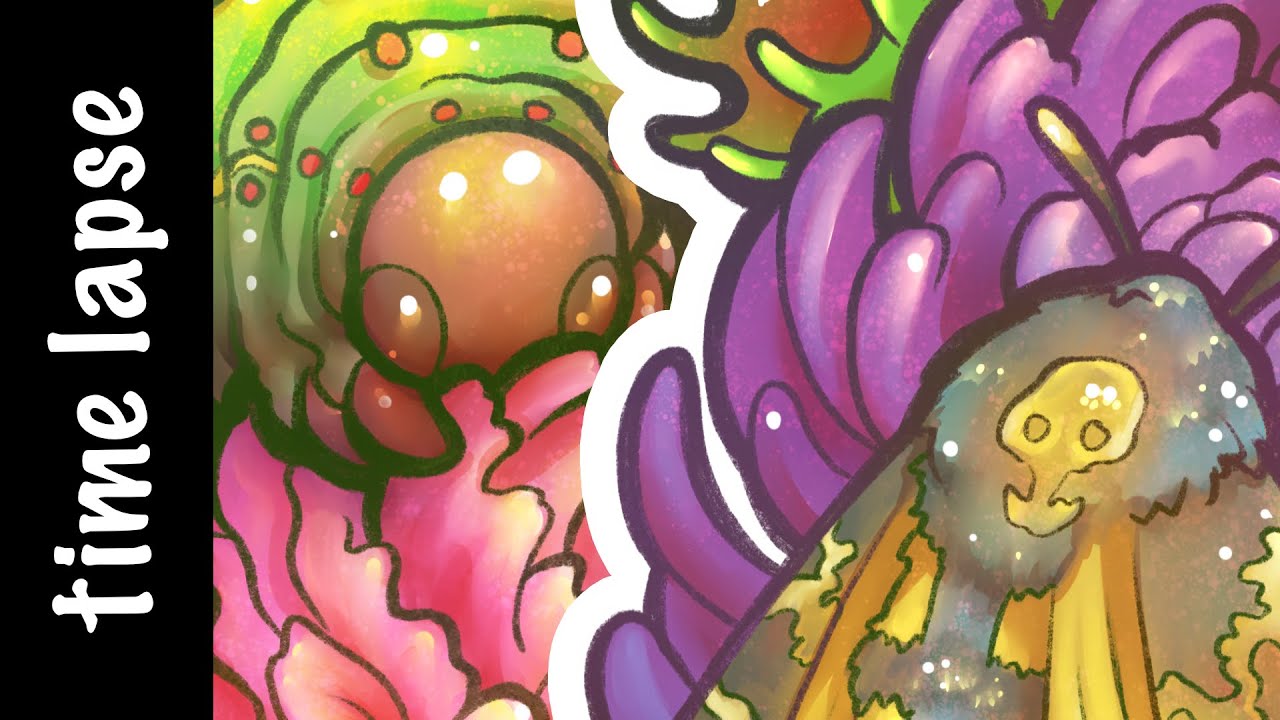 Metamorfiori - Digital Illustration Process Time Lapse