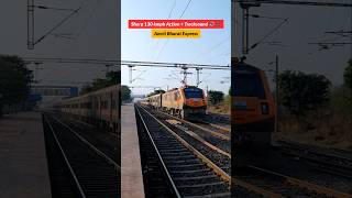 16601 Amrit Bharat Express | Flat 130 kmph Skip + Tracksound | Push Pull WAP 5 #shorts