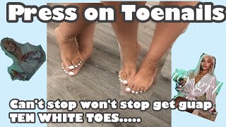 ICY GIRL EASY PRESS ON TOENAILS FOR MY CREATIVES || Kiss Press On