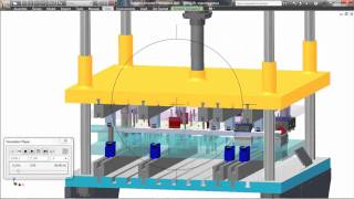 Troquel progresivo prensa de cuatro columnas