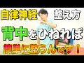 【自律神経の整え方】背中をこうやって捻れば自律神経が簡単に整って肩こりや首こりと腰痛も解消します!