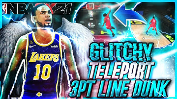 *NEW* NBA 2K21 GLITCHY TELEPORT SPIN DUNK FROM THE 3PT LINE! HOW TO GLITCH DUNK EVERYTIME TUTORIAL!